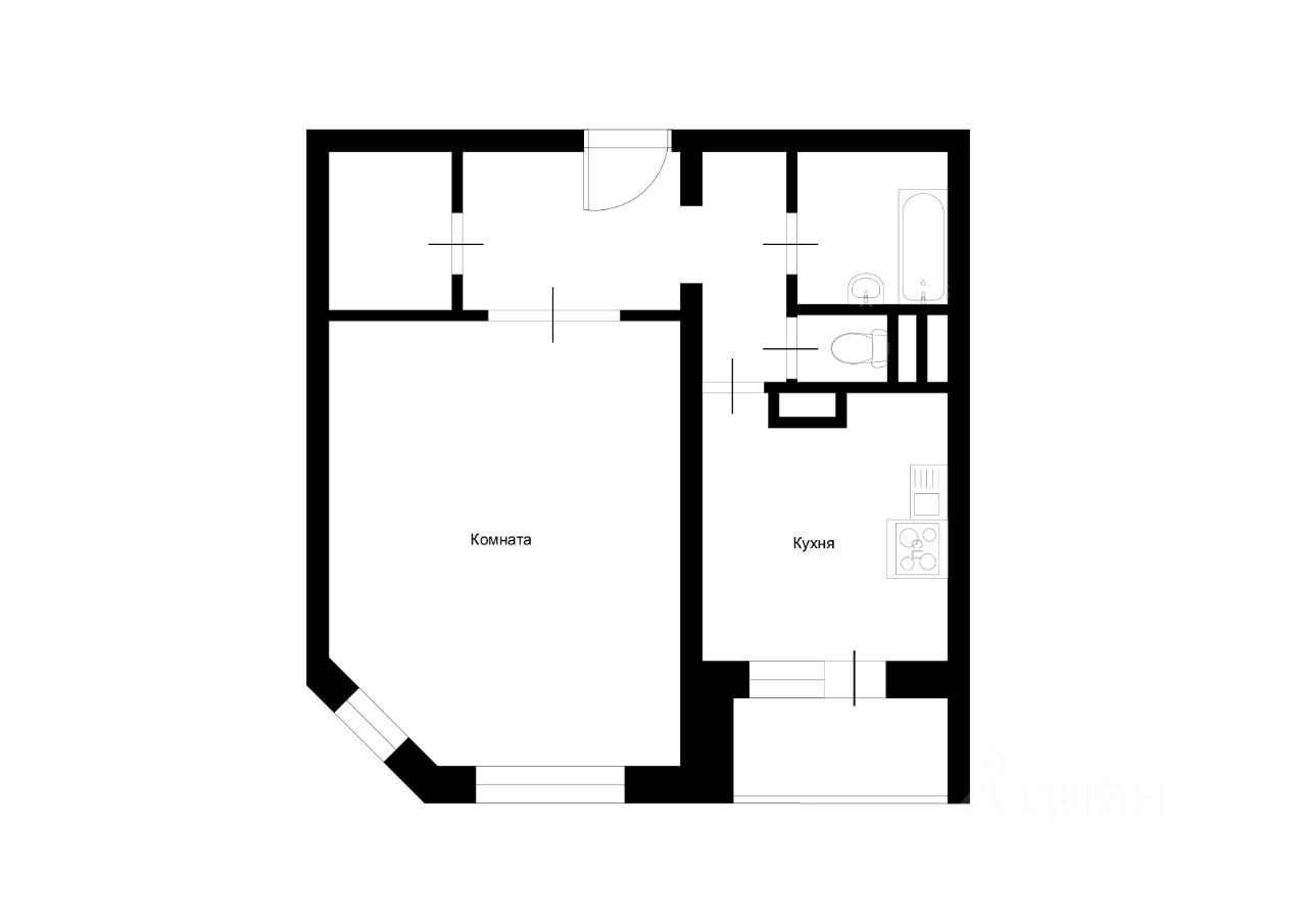 Купить однокомнатную квартиру 43м² ул. Земская, 21, Чехов, Московская  область, Чехов городской округ, Губернский микрорайон, м. Аннино - база  ЦИАН, объявление 191757783