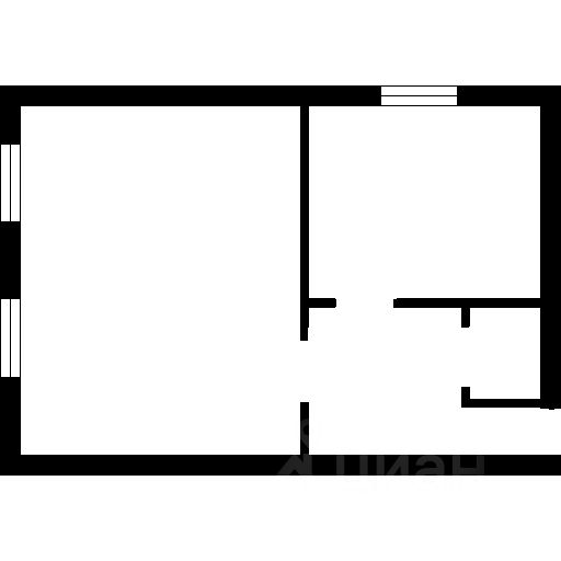 Планировка этой квартиры по данным Циан