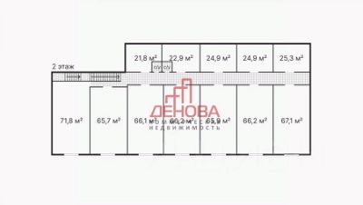 своб. назнач. 25 м², этаж 2