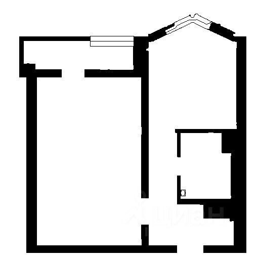 Планировка этой квартиры по данным Циан