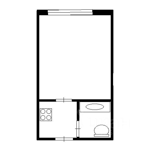 Планировка этой квартиры по данным Циан