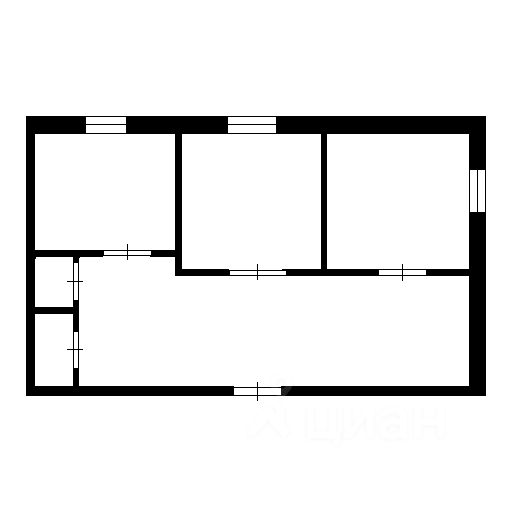 Планировка этой квартиры по данным Циан