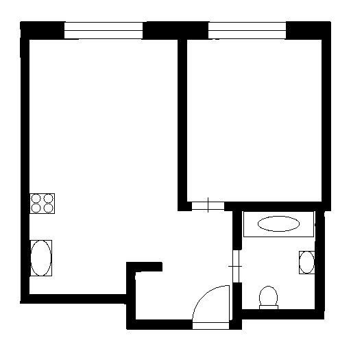 Планировка этой квартиры по данным Циан