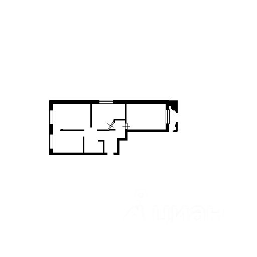 Планировка этой квартиры по данным Циан