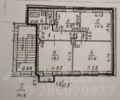 3-комн.кв., 78 м², этаж 2