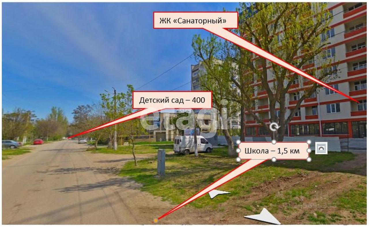 Купить квартиру на улице Санаторная в городе Саки, продажа квартир во  вторичке и первичке на Циан. Найдено 36 объявлений