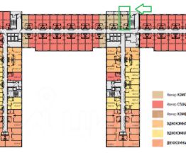 апарт.-студия, 23 м², этаж 9