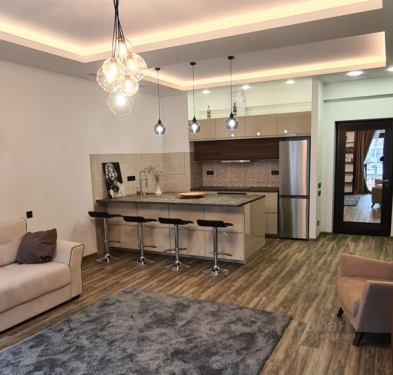 2-комнатная квартира, 60,1 м² — фото 2