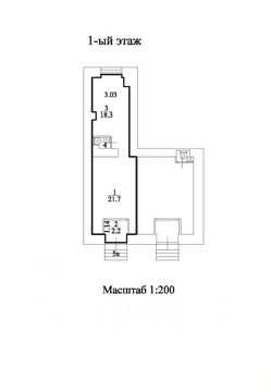 своб. назнач. 43 м², этаж 1