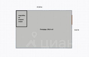 склад 198 м², этаж 1