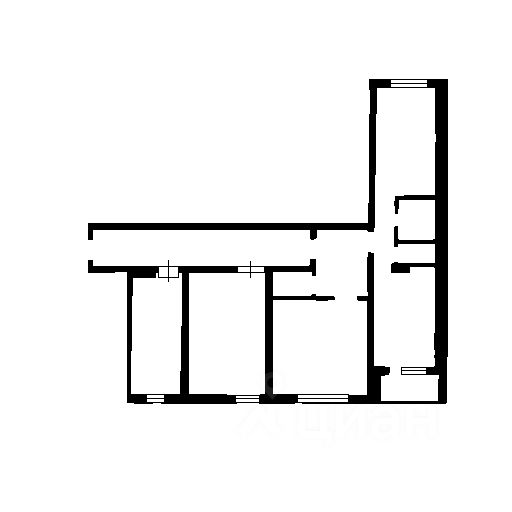 Планировка этой квартиры по данным Циан