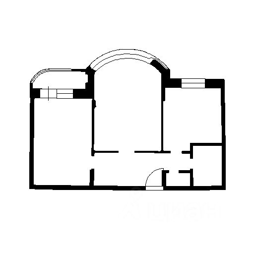 Планировка этой квартиры по данным Циан