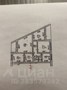 4-комн.кв., 79 м², этаж 3