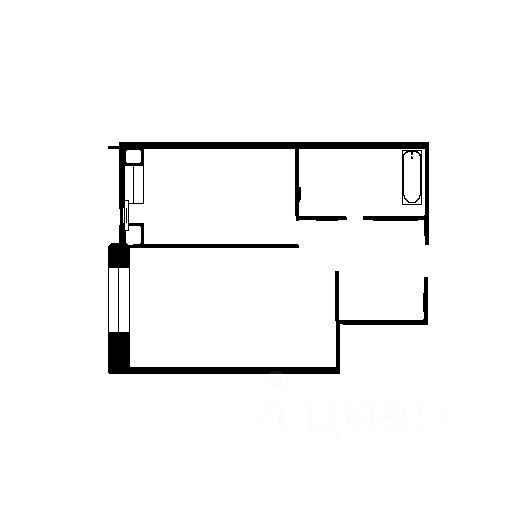 Планировка этой квартиры по данным Циан
