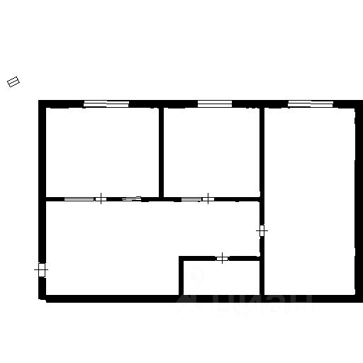 Планировка этой квартиры по данным Циан