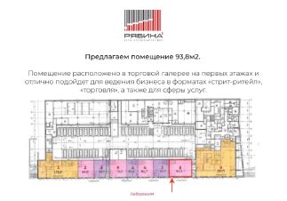 своб. назнач. 94 м², этаж 1