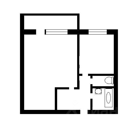 Планировка этой квартиры по данным Циан