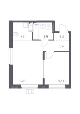 2-комн.кв., 40 м², этаж 8