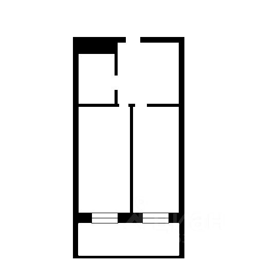 Планировка этой квартиры по данным Циан
