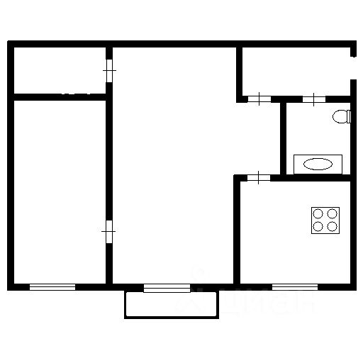 Планировка этой квартиры по данным Циан
