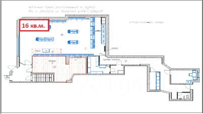торг. площадь 16 м², этаж 1