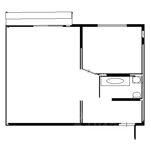Планировка этой квартиры по данным Циан