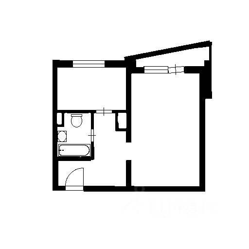 Планировка этой квартиры по данным Циан