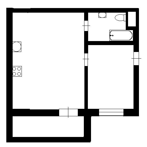 Планировка этой квартиры по данным Циан
