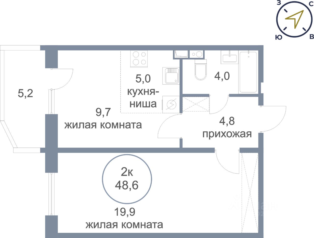 Купить 2-комнатную квартиру в микрорайоне 36-й в городе Сургут, продажа  двухкомнатных квартир во вторичке и первичке на Циан. Найдено 5 объявлений