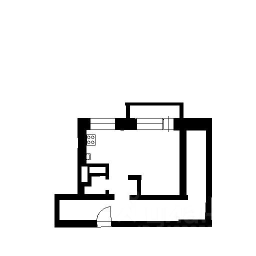Планировка этой квартиры по данным Циан
