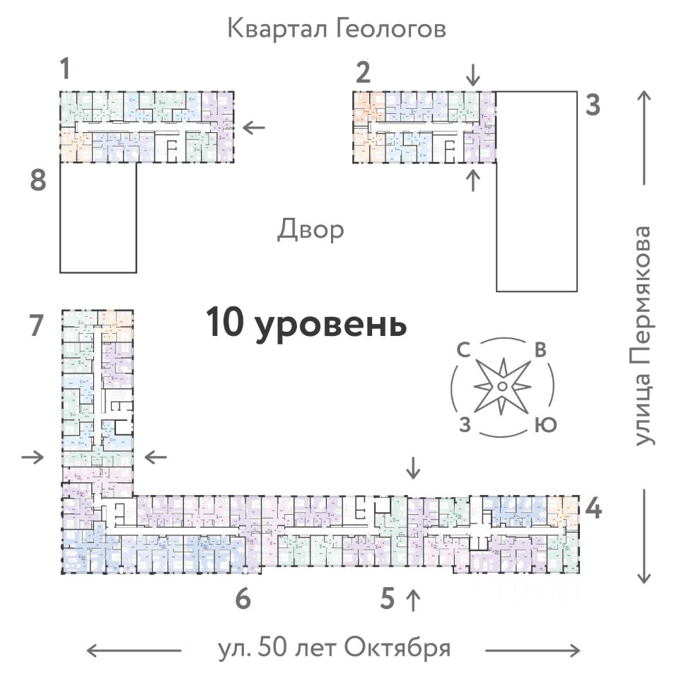 Продаю двухкомнатную квартиру 41,8м² ул. 50 лет Октября, 63Г, Тюмень,  Тюменская область - база ЦИАН, объявление 273678614