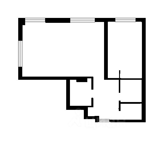 Планировка этой квартиры по данным Циан