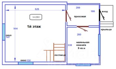 2-этаж. дом 56 м²