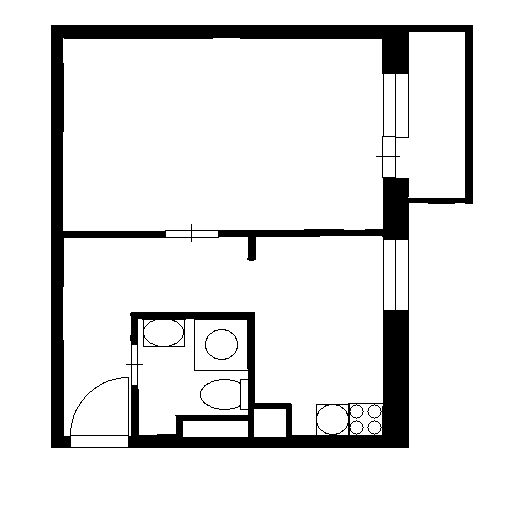 Планировка этой квартиры по данным Циан