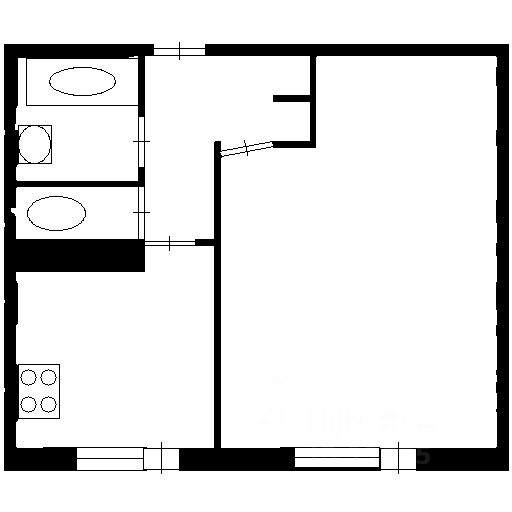 Планировка этой квартиры по данным Циан