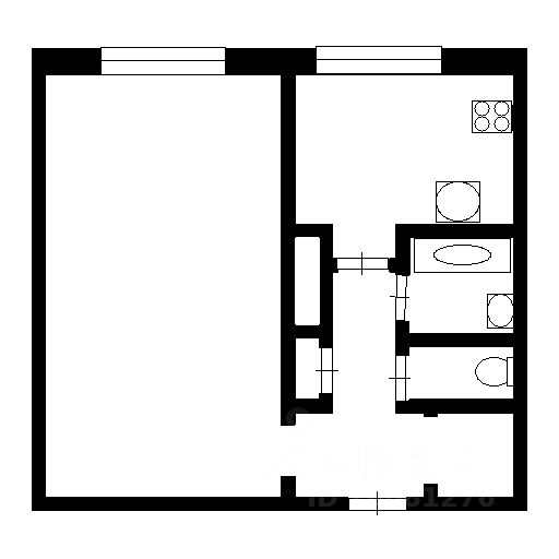 Планировка этой квартиры по данным Циан