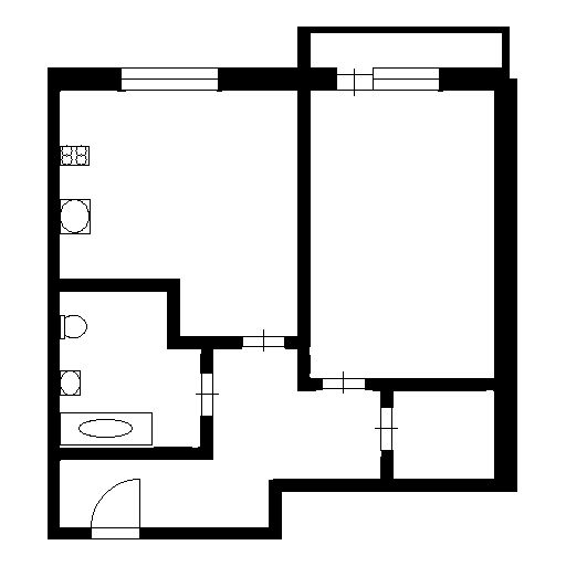 Планировка этой квартиры по данным Циан