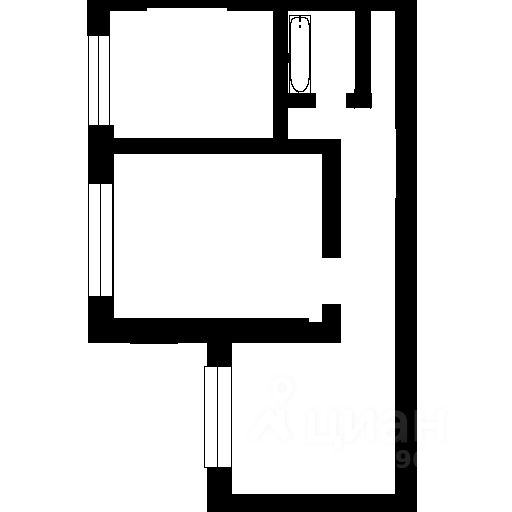 Планировка этой квартиры по данным Циан