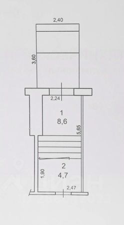 своб. назнач. 13 м², этаж 1