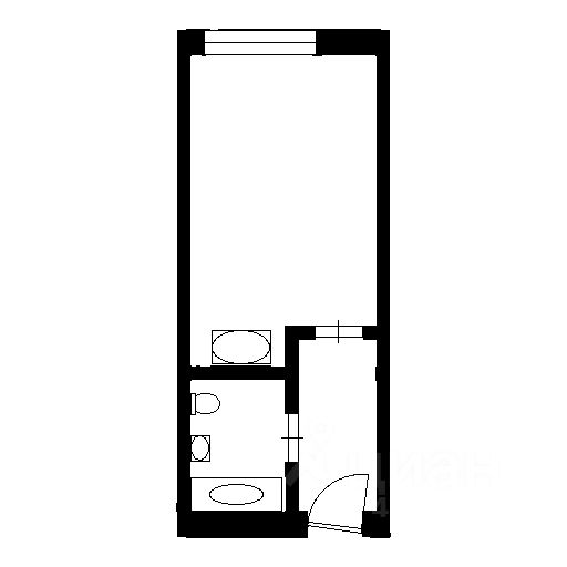Планировка этой квартиры по данным Циан