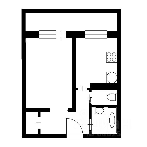 Планировка этой квартиры по данным Циан