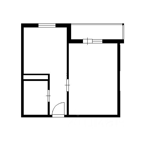 Планировка этой квартиры по данным Циан