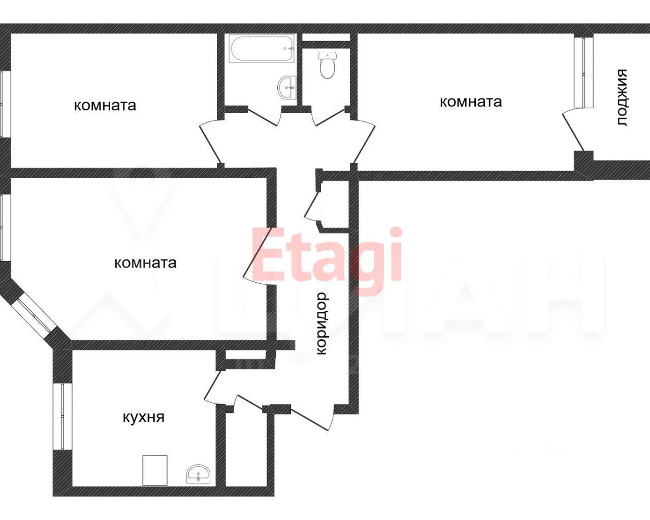 Купить 3-комнатную квартиру в Усинске, продажа трехкомнатных квартир во  вторичке и первичке на Циан. Найдено 201 объявление