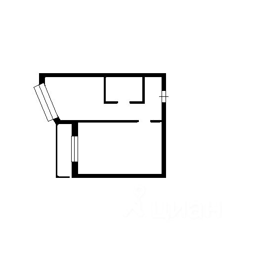 Планировка этой квартиры по данным Циан