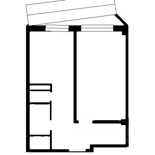 Планировка этой квартиры по данным Циан