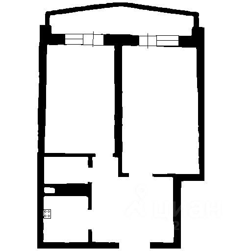 Планировка этой квартиры по данным Циан