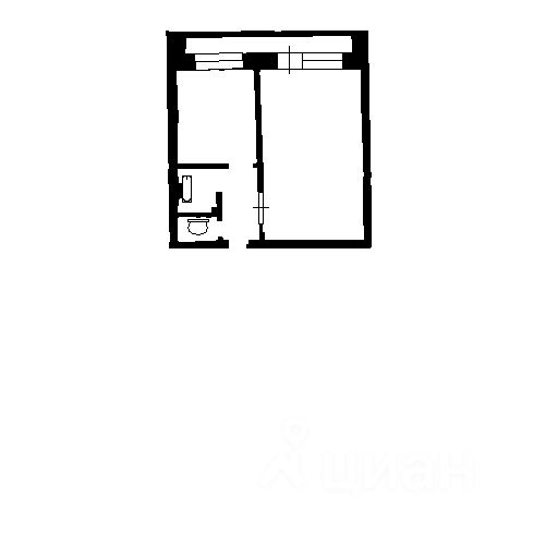 Планировка этой квартиры по данным Циан