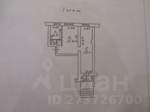 своб. назнач. 22 м², этаж 1