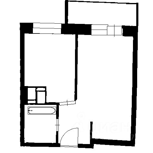 Планировка этой квартиры по данным Циан