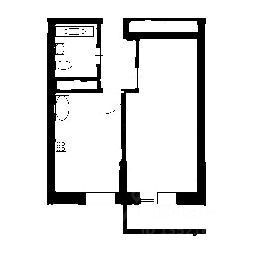 Планировка этой квартиры по данным Циан